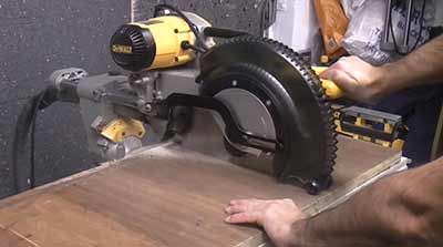 Crosscut with Miter Saw