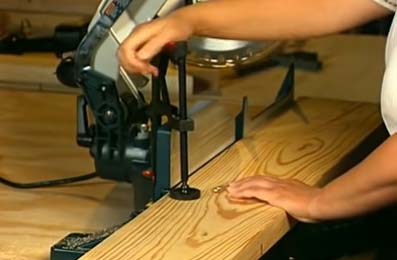 Miter Saw Safety with Clamp