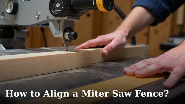 How to Align a Miter Saw Fence?