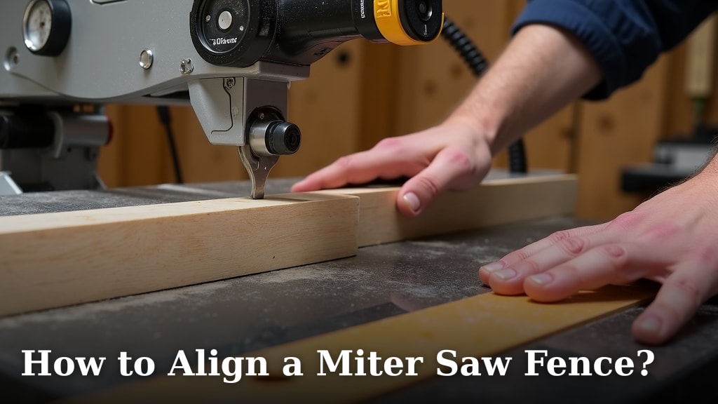 How to Align a Miter Saw Fence?