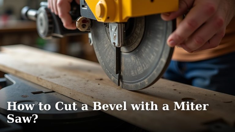 How to Cut a Bevel with a Miter Saw?