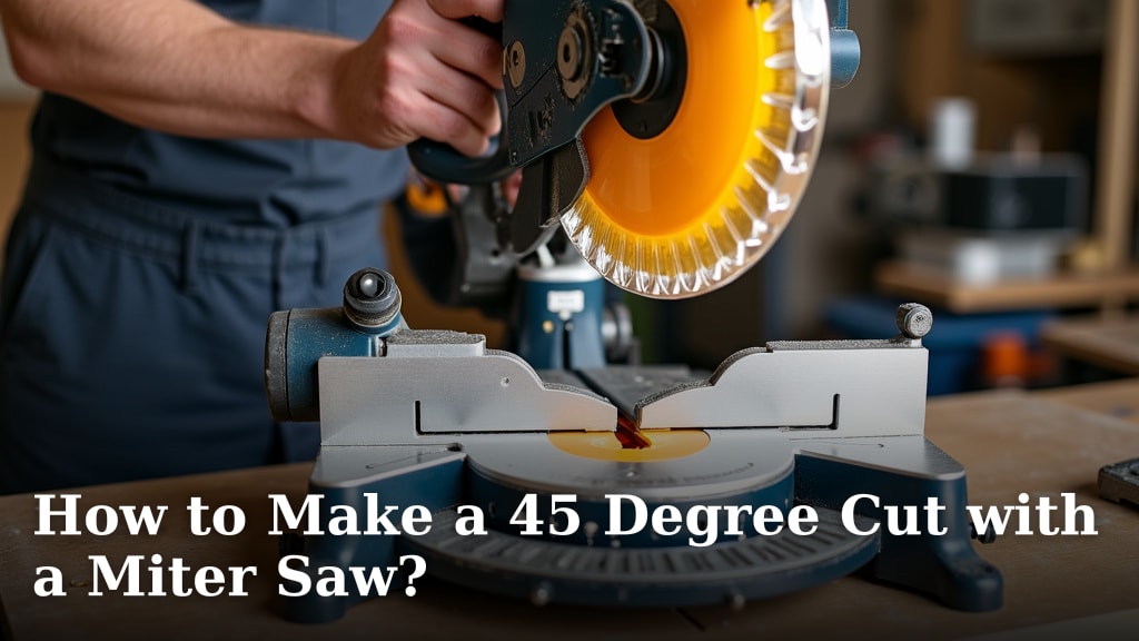 How to Make a 45 Degree Cut with a Miter Saw?