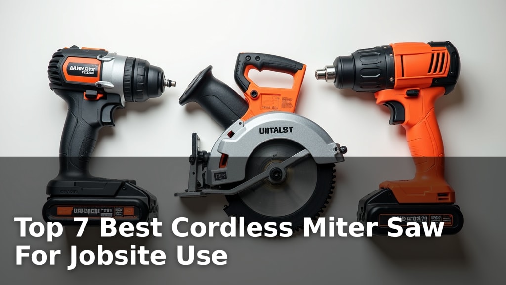 Top 7 Best Cordless Miter Saw For Jobsite Use