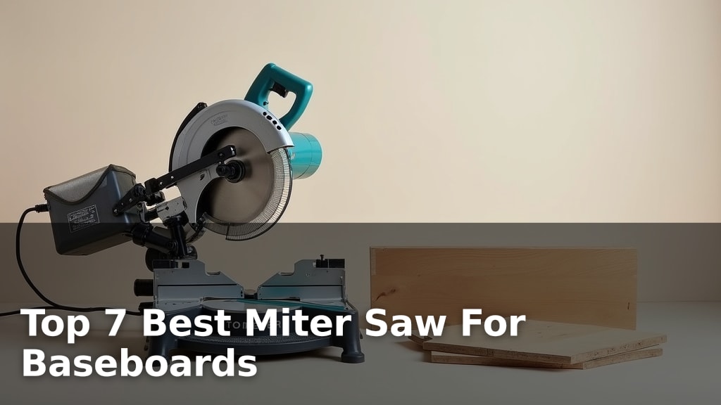 Top 7 Best Miter Saw For Baseboards