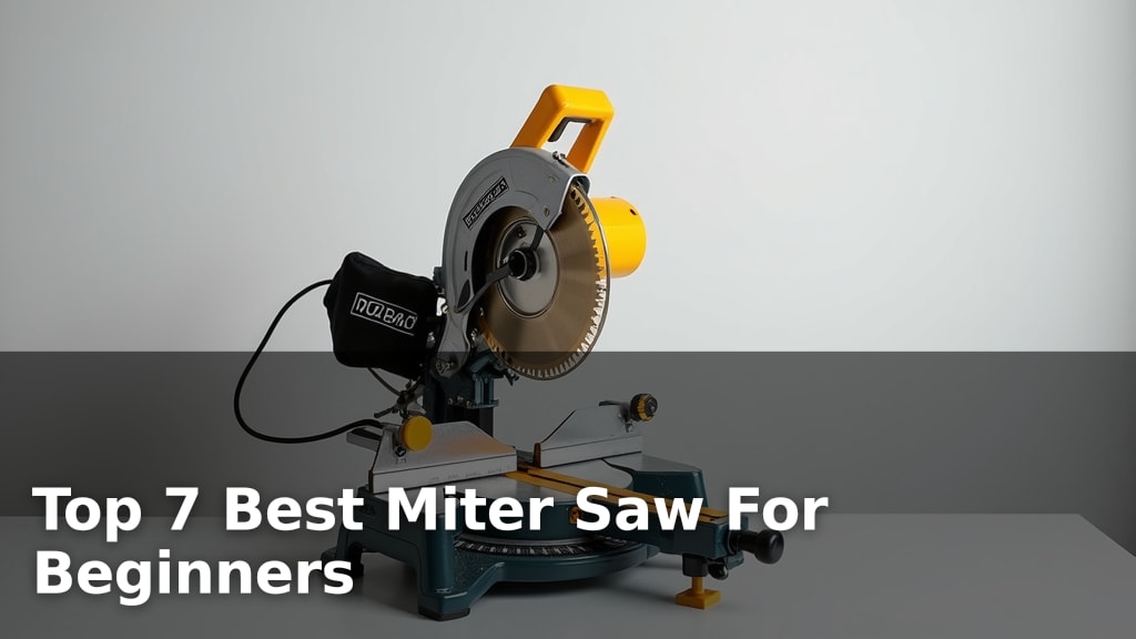Top 7 Best Miter Saw For Beginners