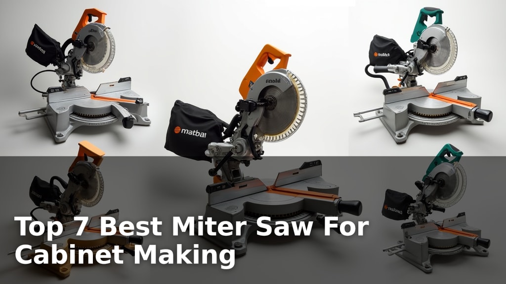 Top 7 Best Miter Saw For Cabinet Making