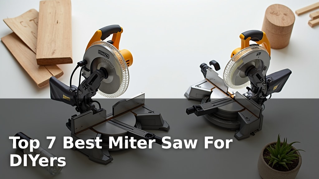 Top 7 Best Miter Saw For DIYers