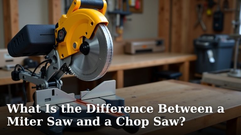 What Is the Difference Between a Miter Saw and a Chop Saw?