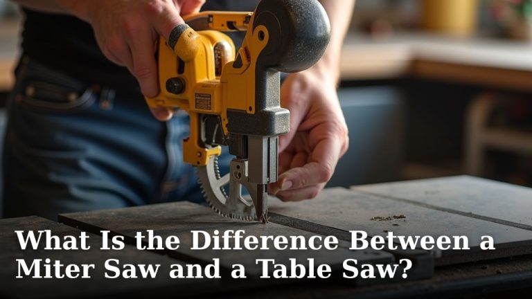 What Is the Difference Between a Miter Saw and a Table Saw?