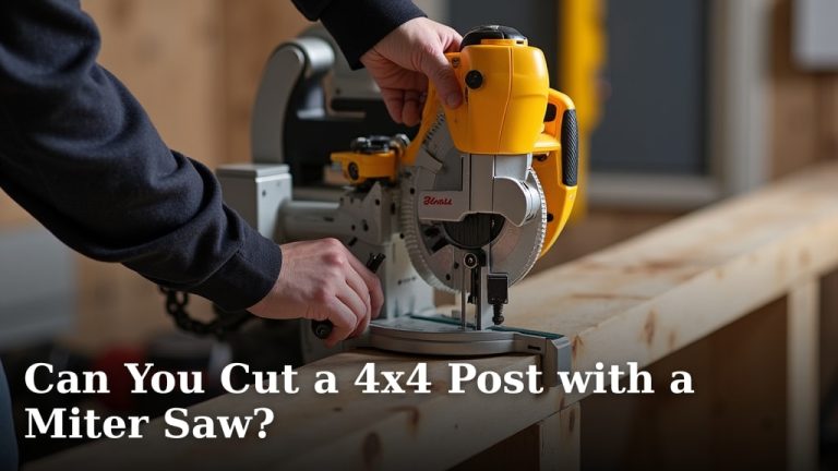 Can You Cut a 4x4 Post with a Miter Saw?