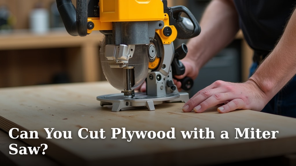 Can You Cut Plywood with a Miter Saw?