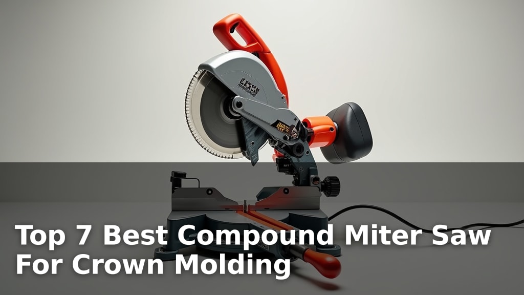 Top 7 Best Compound Miter Saw For Crown Molding