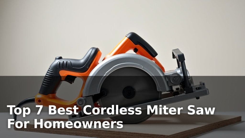 Top 7 Best Cordless Miter Saw For Homeowners