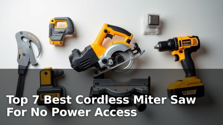 Top 7 Best Cordless Miter Saw For No Power Access