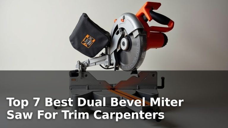 Top 7 Best Dual Bevel Miter Saw For Trim Carpenters