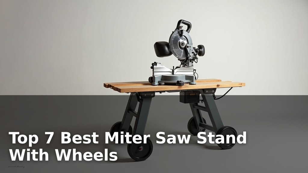 Top 7 Best Miter Saw Stand With Wheels