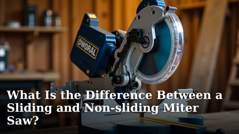 What Is the Difference Between a Sliding and Non-sliding Miter Saw?