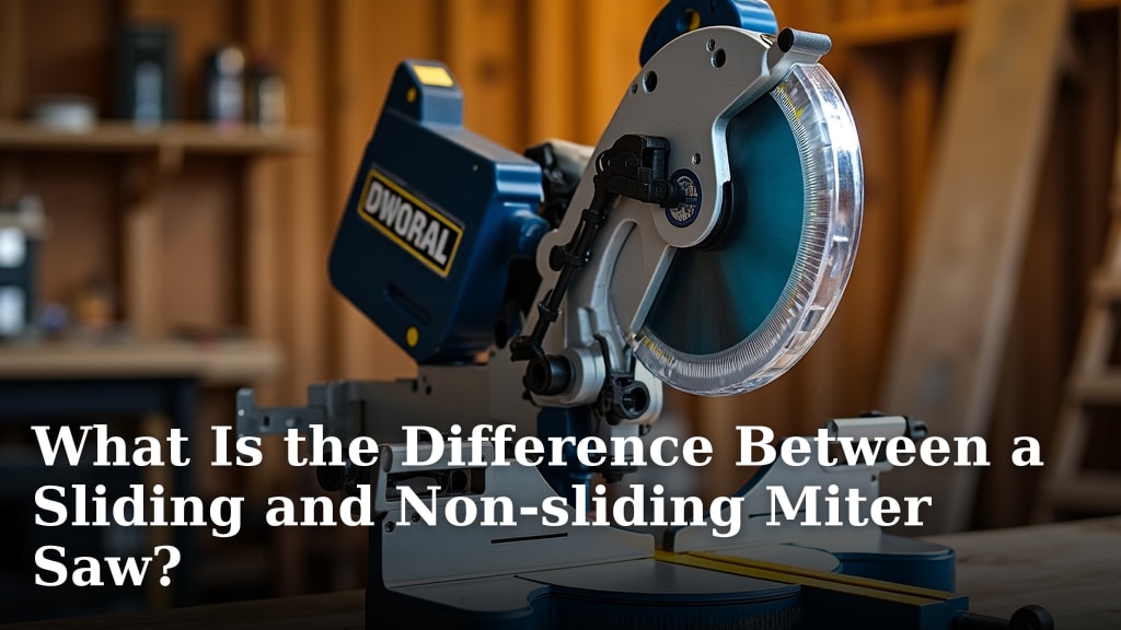 What Is the Difference Between a Sliding and Non-sliding Miter Saw?