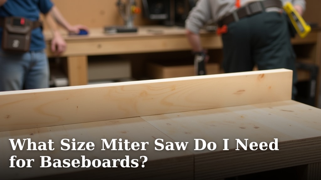 What Size Miter Saw Do I Need for Baseboards?