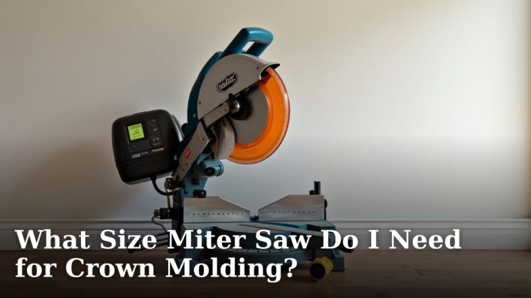 What Size Miter Saw Do I Need for Crown Molding?