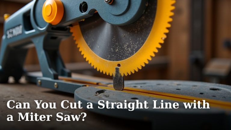 Can You Cut a Straight Line with a Miter Saw?