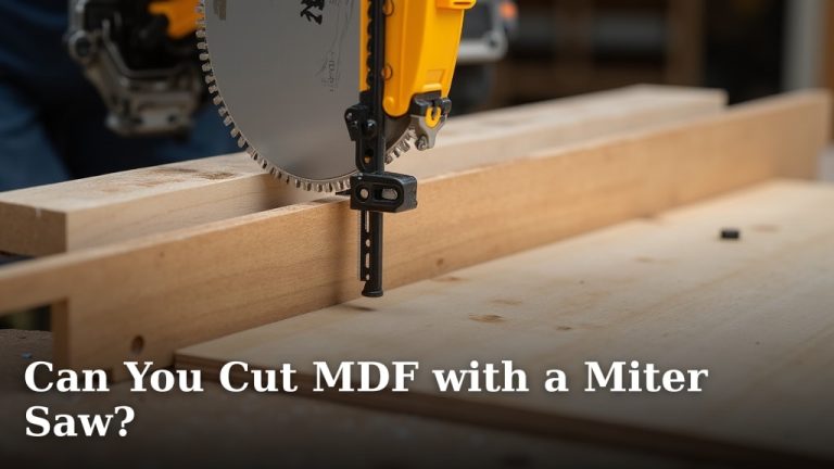Can You Cut MDF with a Miter Saw?