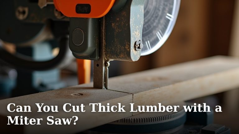 Can You Cut Thick Lumber with a Miter Saw?