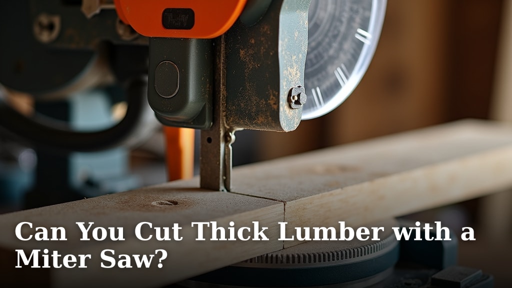 Can You Cut Thick Lumber with a Miter Saw?