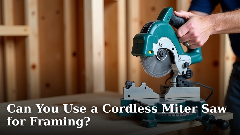 Can You Use a Cordless Miter Saw for Framing?