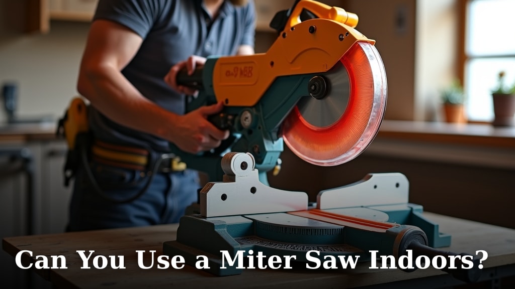 Can You Use a Miter Saw Indoors?