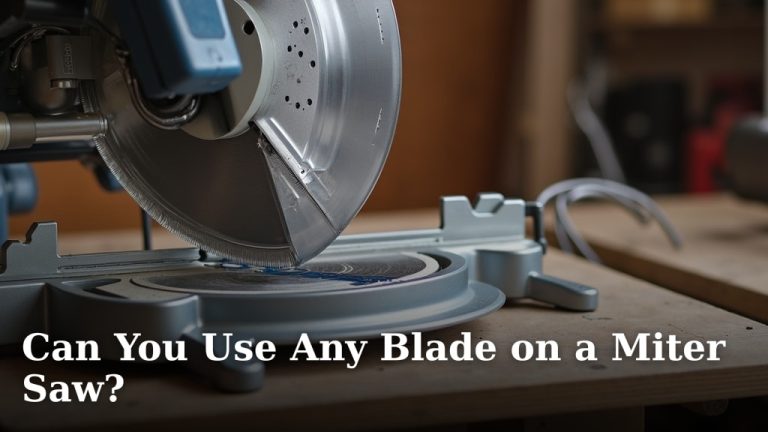 Can You Use Any Blade on a Miter Saw?