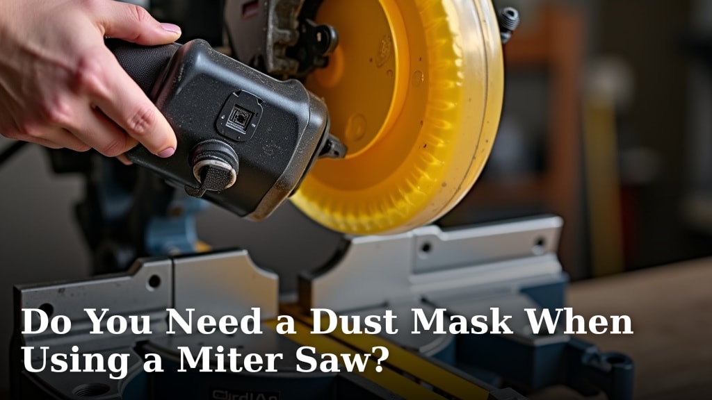 Do You Need a Dust Mask When Using a Miter Saw?