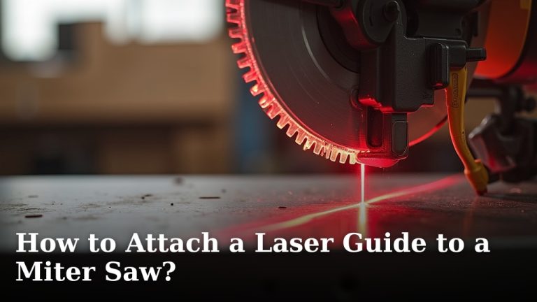 How to Attach a Laser Guide to a Miter Saw?