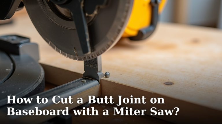 How to Cut a Butt Joint on Baseboard with a Miter Saw?