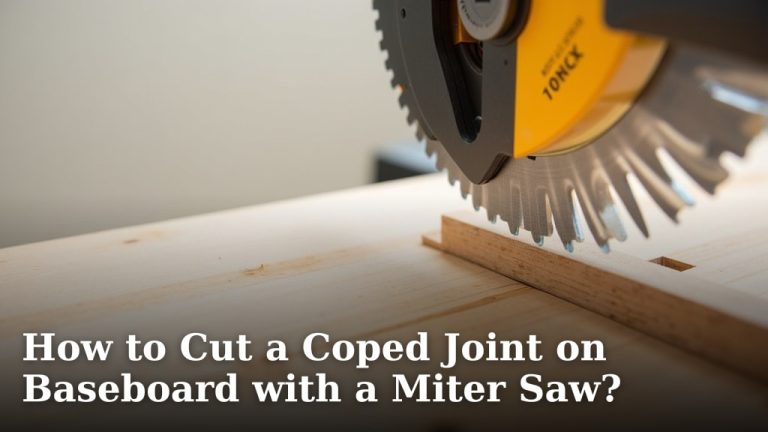 How to Cut a Coped Joint on Baseboard with a Miter Saw?