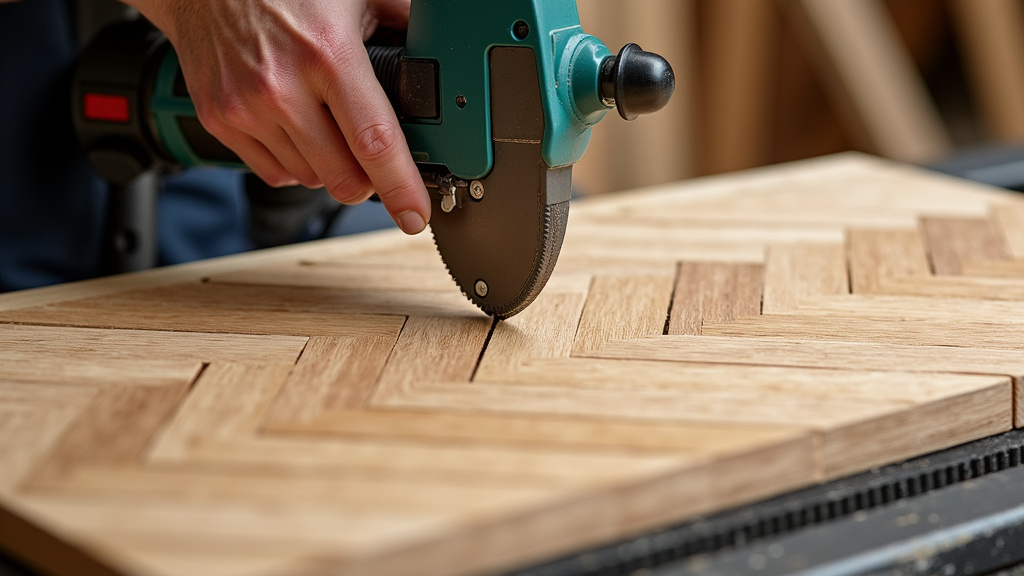Mastering Angled Cuts for Herringbone Designs