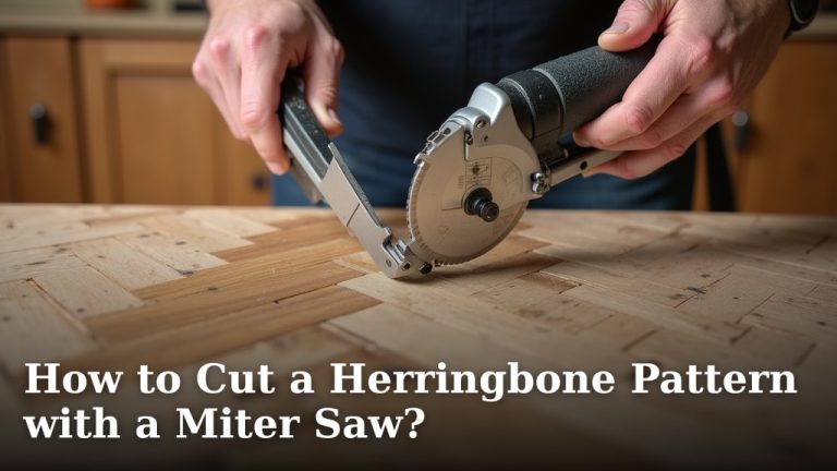 How to Cut a Herringbone Pattern with a Miter Saw?