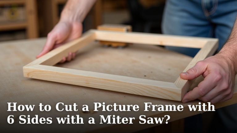 How to Cut a Picture Frame with 6 Sides with a Miter Saw?