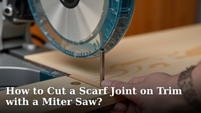 How to Cut a Scarf Joint on Trim with a Miter Saw?