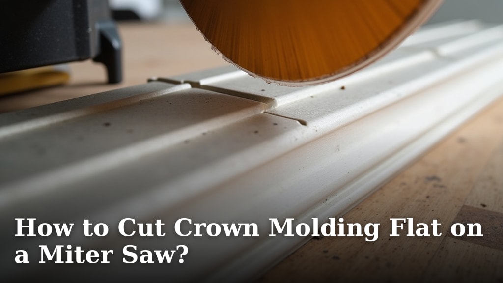 How to Cut Crown Molding Flat on a Miter Saw?