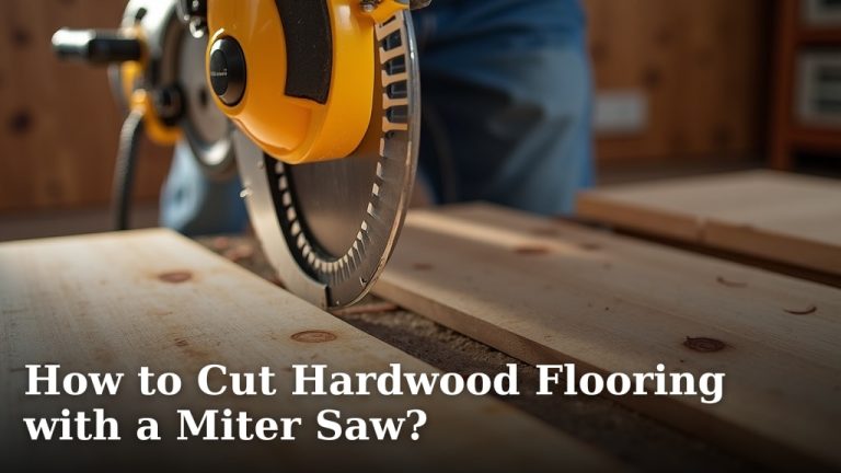 How to Cut Hardwood Flooring with a Miter Saw?