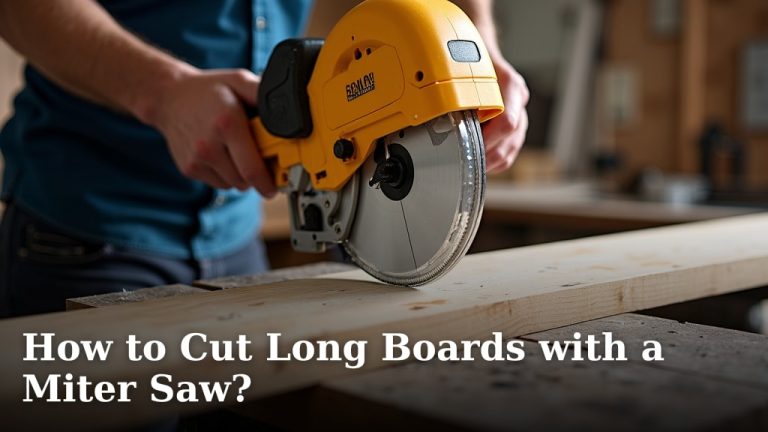 How to Cut Long Boards with a Miter Saw?