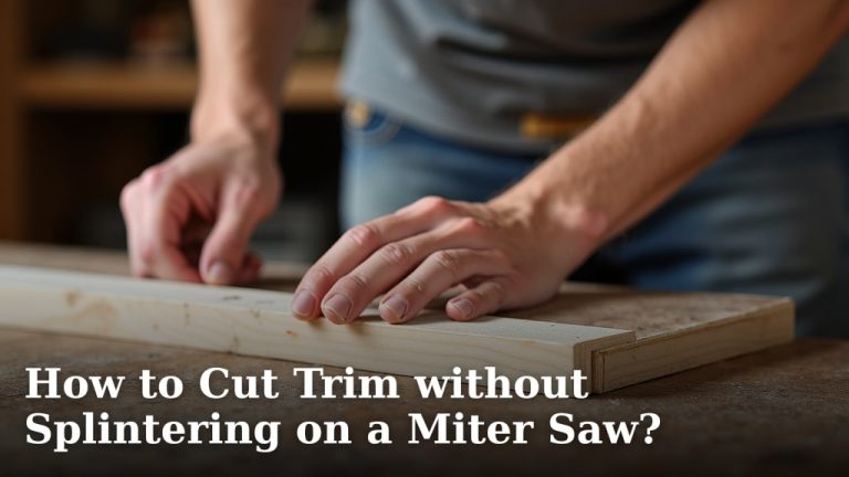 How to Cut Trim without Splintering on a Miter Saw?