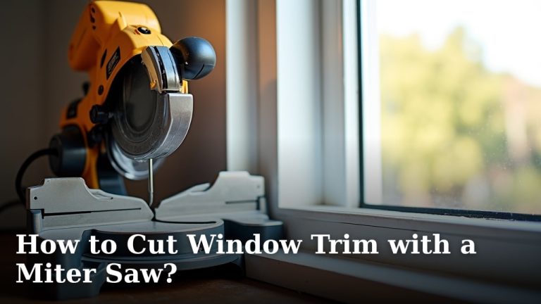 How to Cut Window Trim with a Miter Saw?