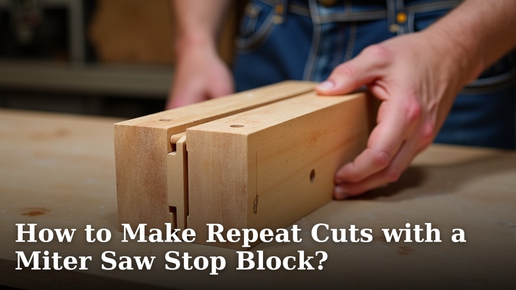 How to Make Repeat Cuts with a Miter Saw Stop Block?
