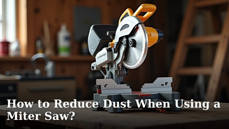 How to Reduce Dust When Using a Miter Saw?