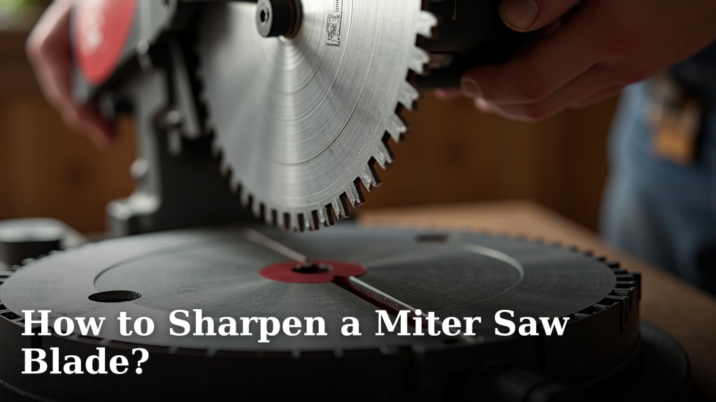How to Sharpen a Miter Saw Blade?