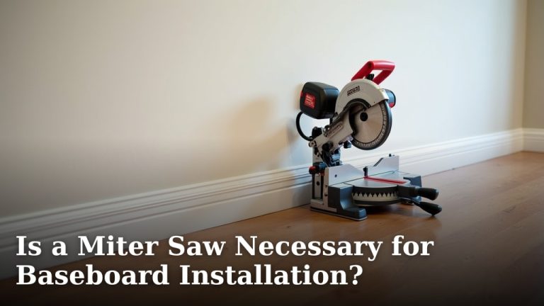 Is a Miter Saw Necessary for Baseboard Installation?