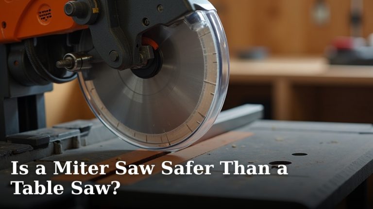 Is a Miter Saw Safer Than a Table Saw?