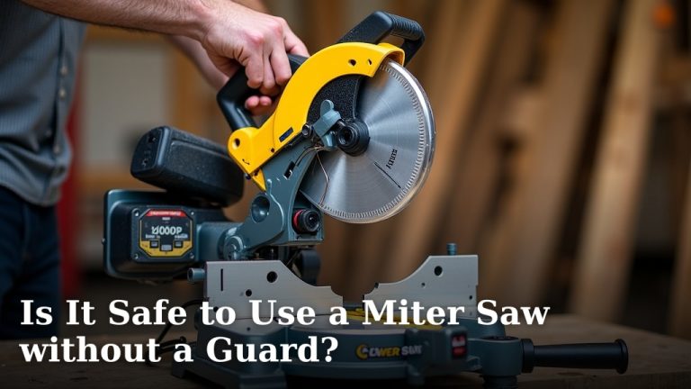 Is It Safe to Use a Miter Saw without a Guard?